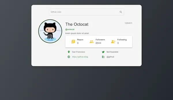 Github Profile App
